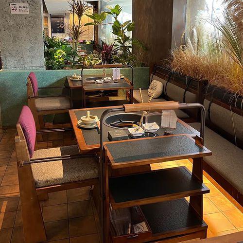 南充市岩板餐桌火锅桌 - 厂家